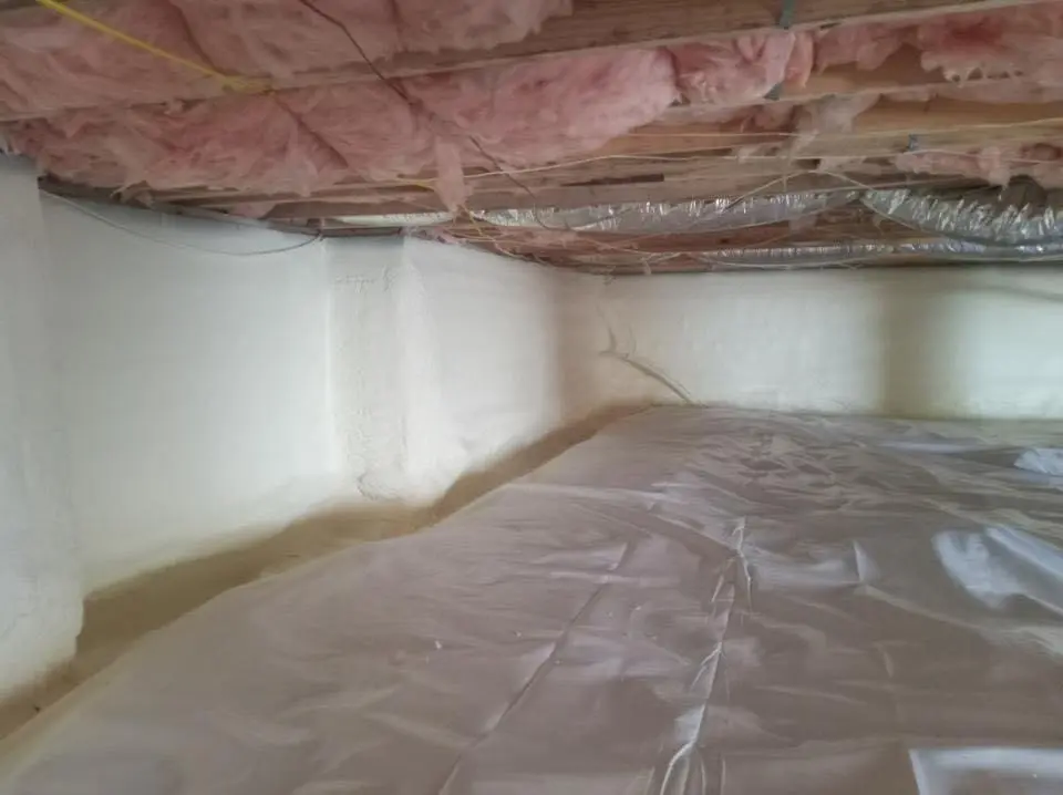 Crawl space encapsulation with closed-cell spray foam for Roof Waterproofing in Martinez